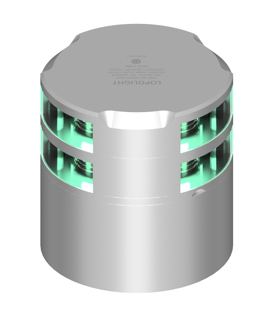 3nm 360° Green, Double, silver anodized 3nm 360° Green, Double, silver anodized